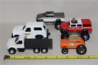 Misc Toy Vehicle Lot: John Deere Diecast Flatbed+
