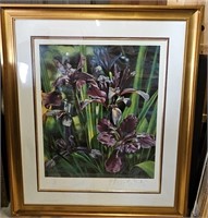 33R Brett-Livingstone Strong Signed Irises COA