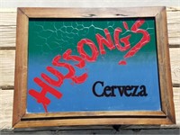 "Hussong's" Lighted Beer Mirror