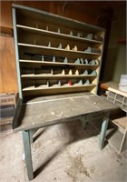 4' W Pigeon Hole Shop Desk