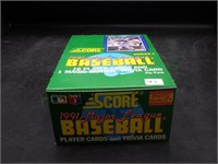 Score Unopened  Wax Packs (36) 1991 MLB
