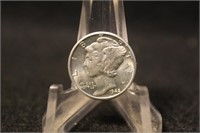 1942-D Uncirculated Mercury Silver Dime