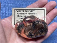 Copper Nugget (Keweenaw, Mich.) 6.87oz