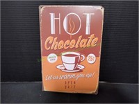 8"x12" Hot Chocolate Metal Sign