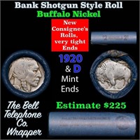 Buffalo Nickel Shotgun Roll in Old Bank Style 'Bel