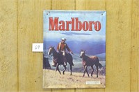 Metal Marlboro Cigarette Advertising Sign 17 1/2"