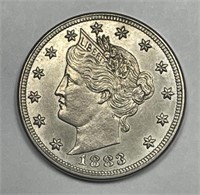 1883 Liberty Head Nickel NO CENTS Variety UNC