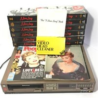 Sony Betamax Player with I Love Lucy Betas