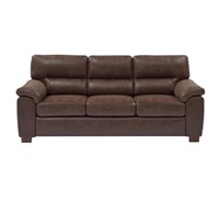 81'' Faux Leather Sofa- NOTE
