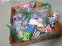 Lot of small toys and dolls