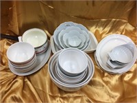 Assorted lot of white, serving ware (24)