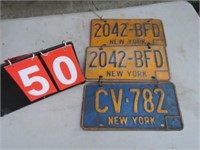 LICENSE PLATE - NY