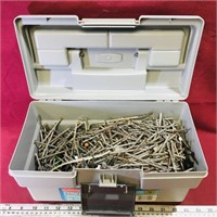 Toolbox Filled With Galvanized Nails