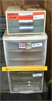 (3) Plastic Storage Containers