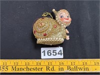 Antique Japanese Pixie Snail Ornament
