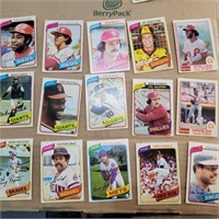 15-1980's O Pee Chee Baseball cards