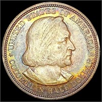 1892 Toned Columbia Half Dollar UNCIRCULATED