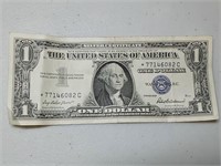 OF)  STAR 1957 $1 silver certificate