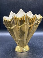 Vase Weeping Gold Savoy USA 1950s 1960s Vintage 6