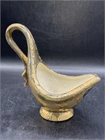 Savoy China 24kt Gold Hand Painted Weeping Swan