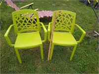 Plastic Yard Chair Set