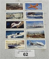 10 pcs. Lyons Tea Cards - Ships & Planes