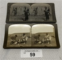 2 pcs. African American Stereographic Photographs