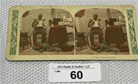 Antique Stereographic Photo - A Case of Suicide