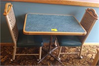 Small Rectangle Diner Table with 2 Chairs