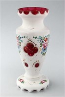 Victorian Cased Glass Vase,