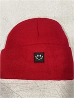 RED BEANIE, ONE SIZE