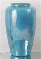 Ruskin Pottery Souffle' & Luster Glaze 10" Vase