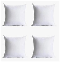 Set of four throw pillow inserts