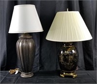 Lot Of 2 Small End Table Lamps