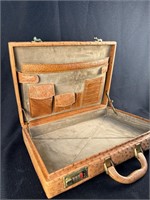 Genuine Ostrich Skin Briefcase