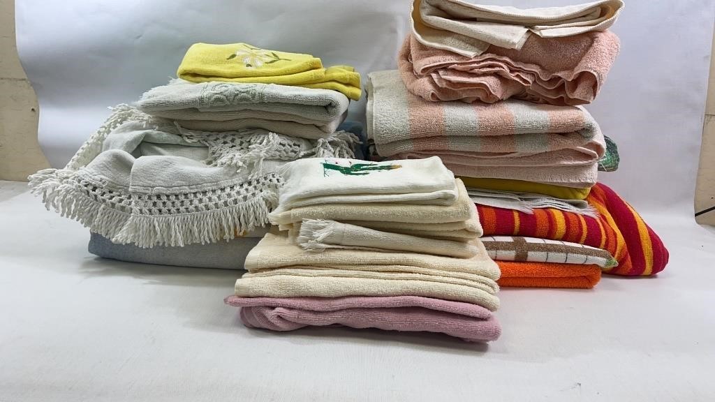 Large lot of Towls, Wash Cloths & more