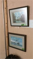 2 DAVID MANN WATERFOWL PRINTS