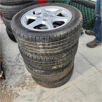 4 - 205/55R16 Tires on Nissan 4 bolt rims