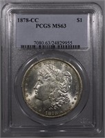 1878-CC Morgan Dollar PCGS MS63 Carson City