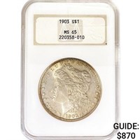 1903 Morgan Silver Dollar NGC MS65