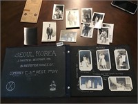 Scrapbook black white photos Seoul Korea