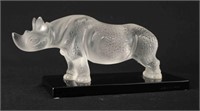 Lalique France Crystal Rhinoceros TOBA  Figure