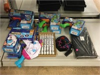 New open box water soakers and more. Light up