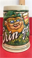 Budweiser Irish/Shamrock beer Stein -approx 5.5”