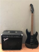 L-ELECTRIC GUITAR AND FENDER AMP
