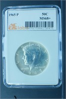 1965 P  50C  MS68+   lists 10000