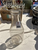 Glass Dairy Bottle