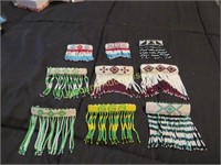 Native beaded hair pieces clips barettes