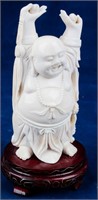 Carved Ivory Vintage Chinese Buddha Figure