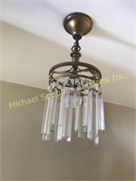 TWO VINTAGE CEILING FIXTURES